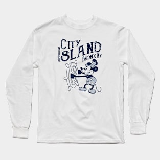 Steamboat Willie - City Island Bronx NY Long Sleeve T-Shirt